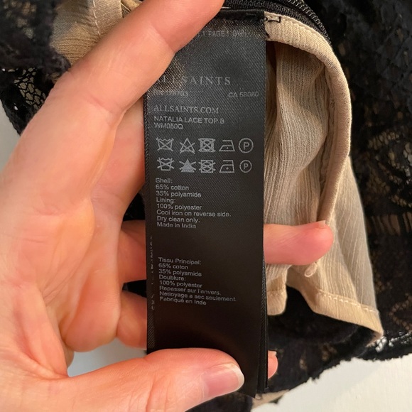 All Saints Lace Crop Top - Picture 5 of 5